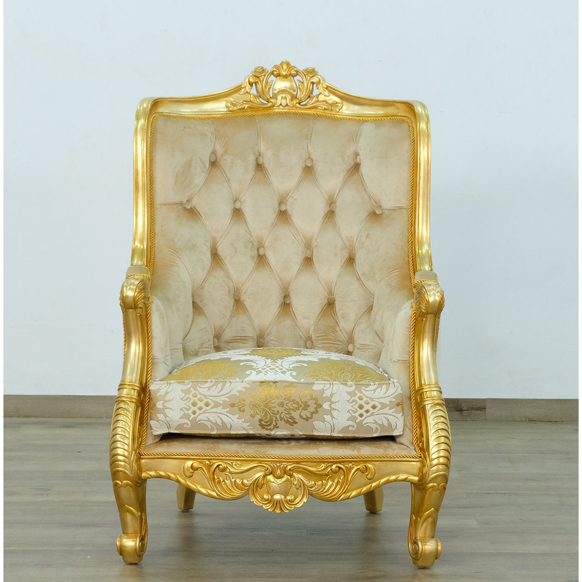 Luxor Tufted Wingback Chair