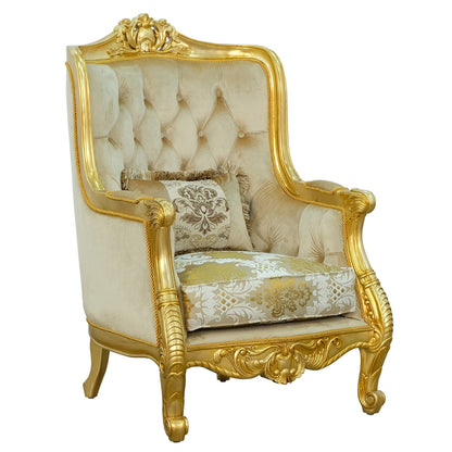 Luxor Tufted Wingback Chair