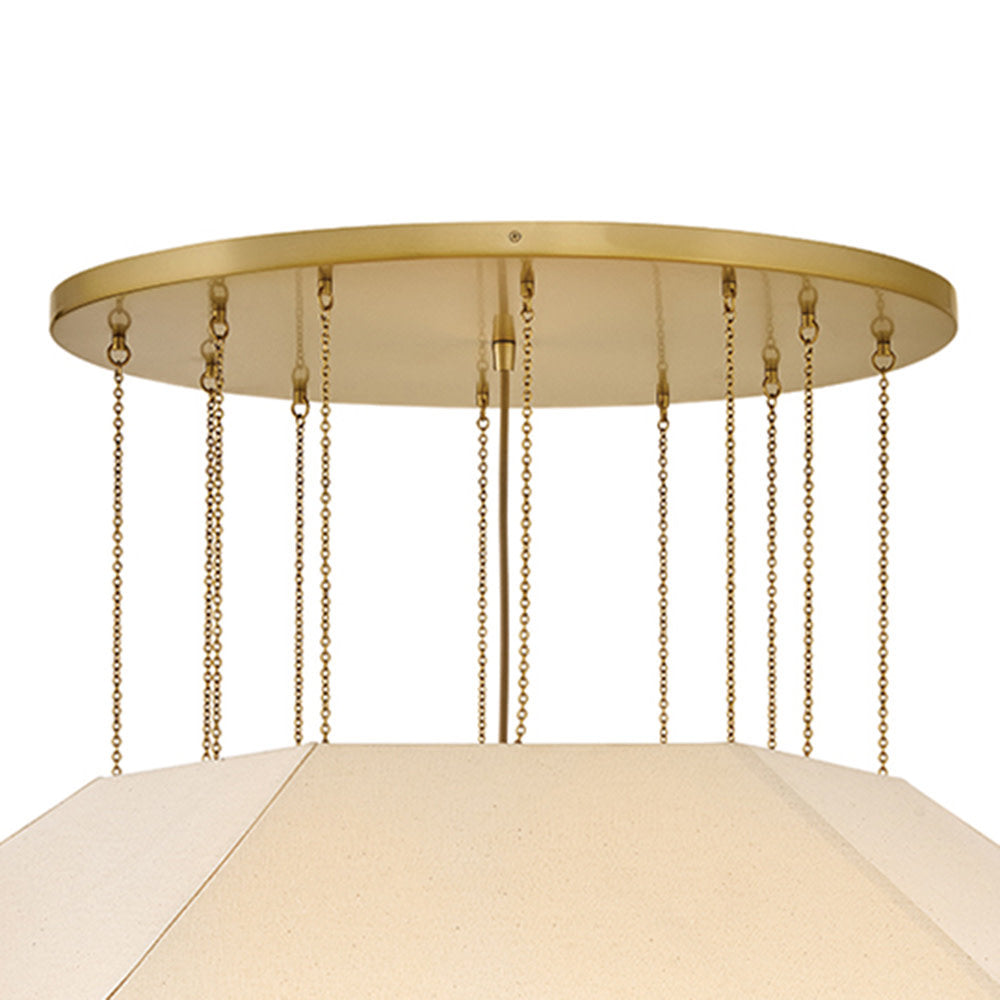 Lyla 10 Light Steel Chandelier by Lisa McDennon