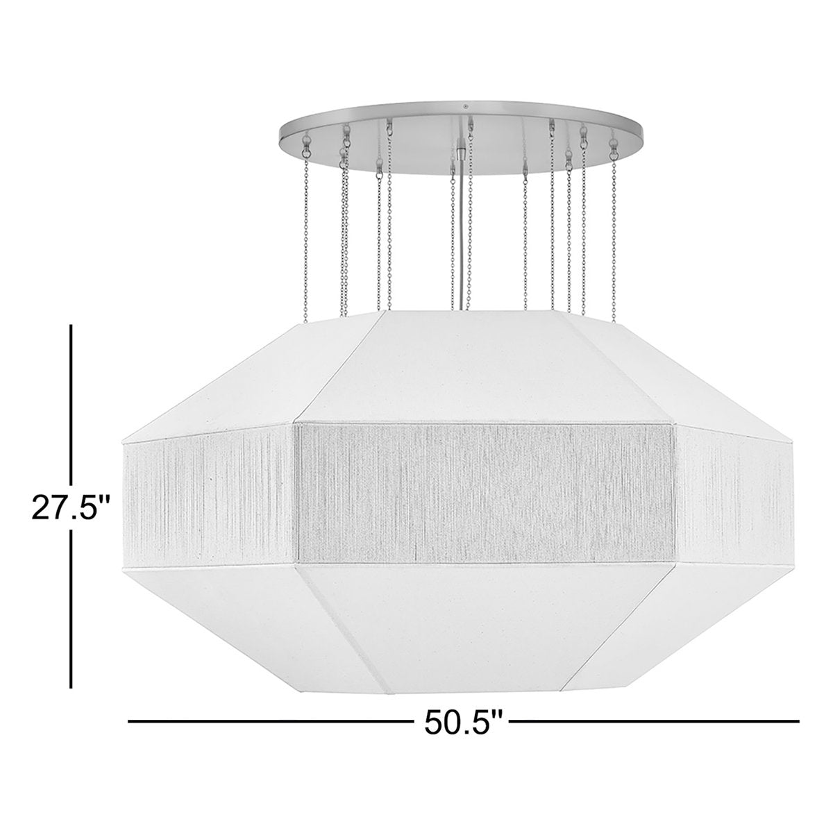 Lyla 10 Light Steel Chandelier by Lisa McDennon