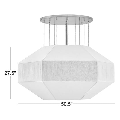 Lyla 10 Light Steel Chandelier by Lisa McDennon