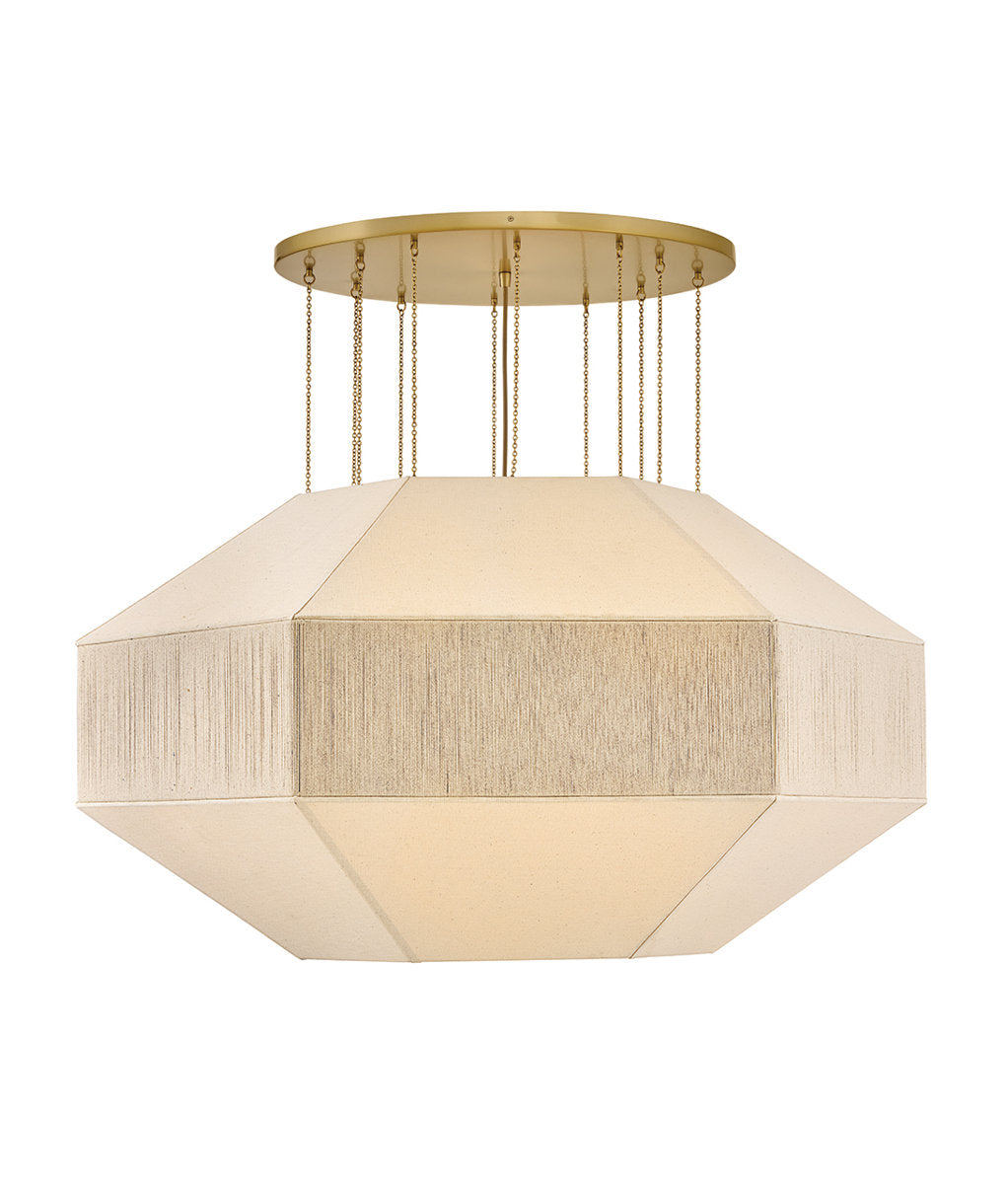 Lyla 10 Light Steel Chandelier by Lisa McDennon