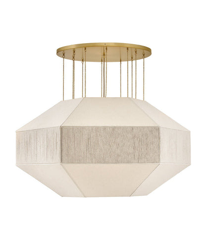 Lyla 10 Light Steel Chandelier by Lisa McDennon