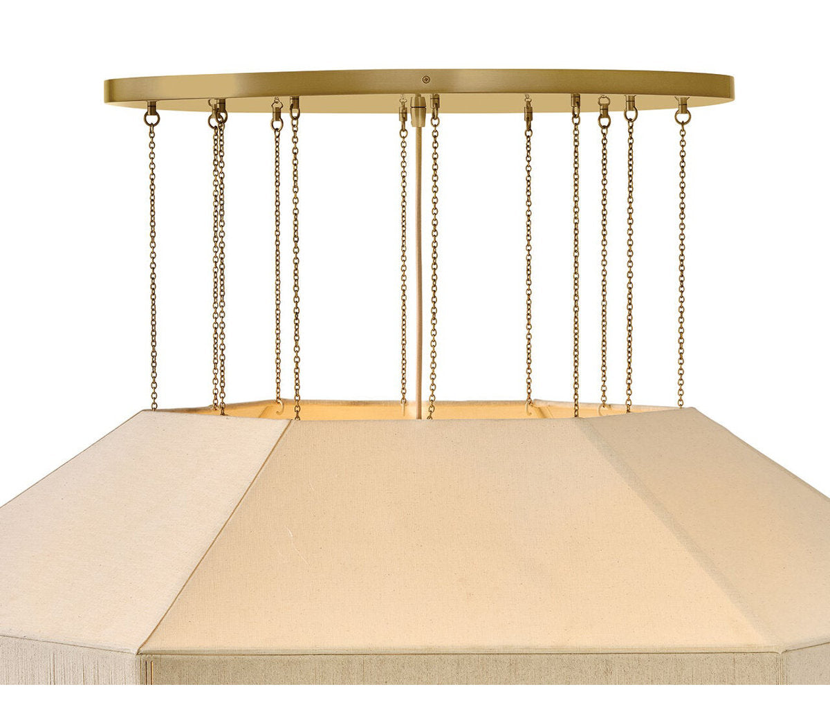 Lyla 10 Light Steel Chandelier by Lisa McDennon
