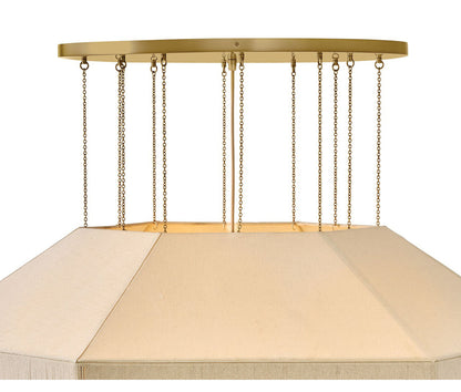 Lyla 10 Light Steel Chandelier by Lisa McDennon