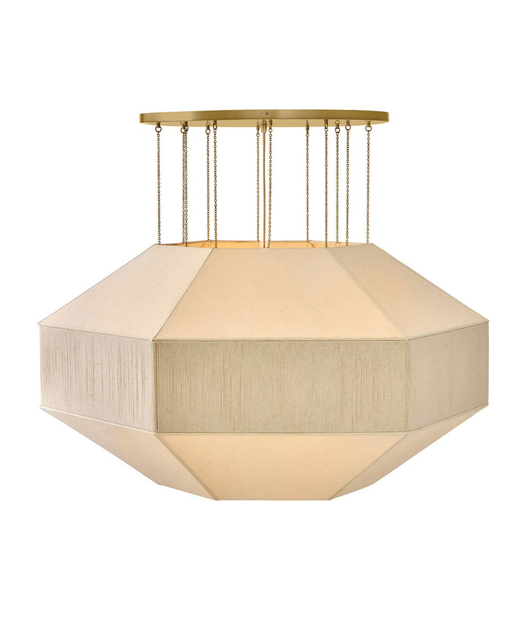 Lyla 10 Light Steel Chandelier by Lisa McDennon