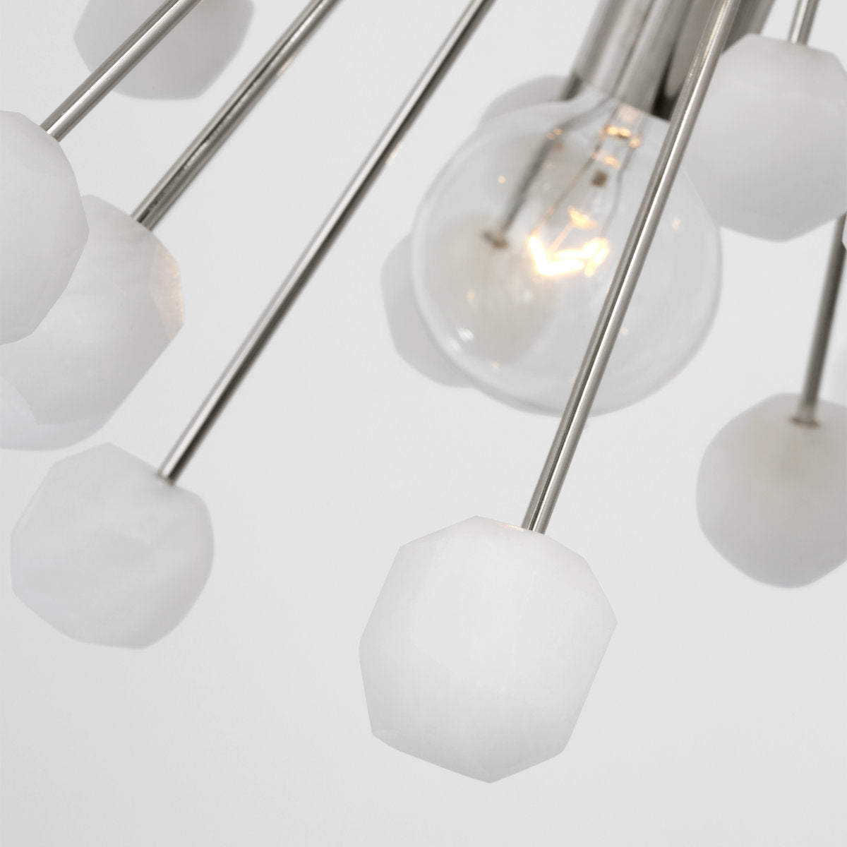 Lys 12 - Light Solid Brass Chandelier by Suzanne Kasler