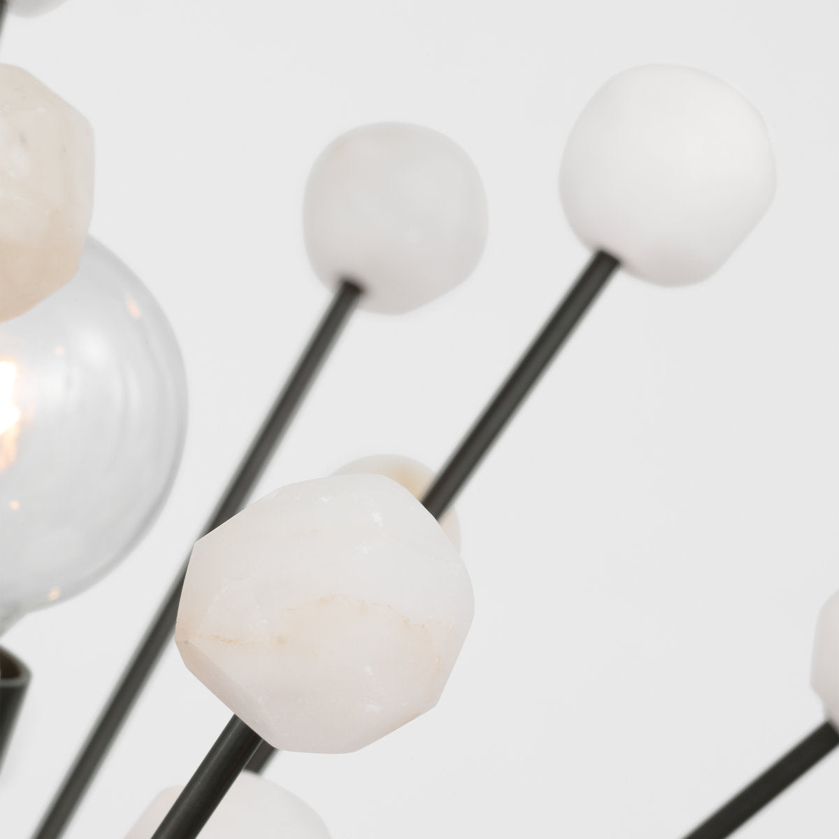 Lys 12 - Light Solid Brass Chandelier by Suzanne Kasler