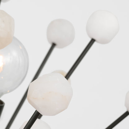 Lys 12 - Light Solid Brass Chandelier by Suzanne Kasler