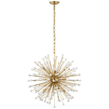 Lys 15 - Light Solid Brass Chandelier by Suzanne Kasler