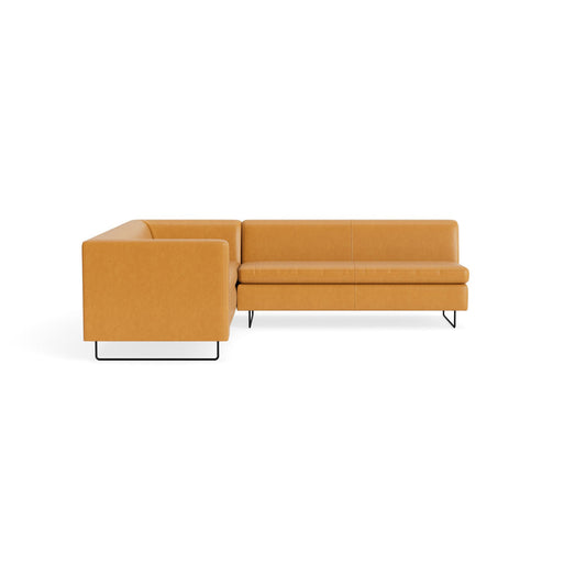 MTO - Bonnie & Clyde Sectional Sofa w/ Black Legs