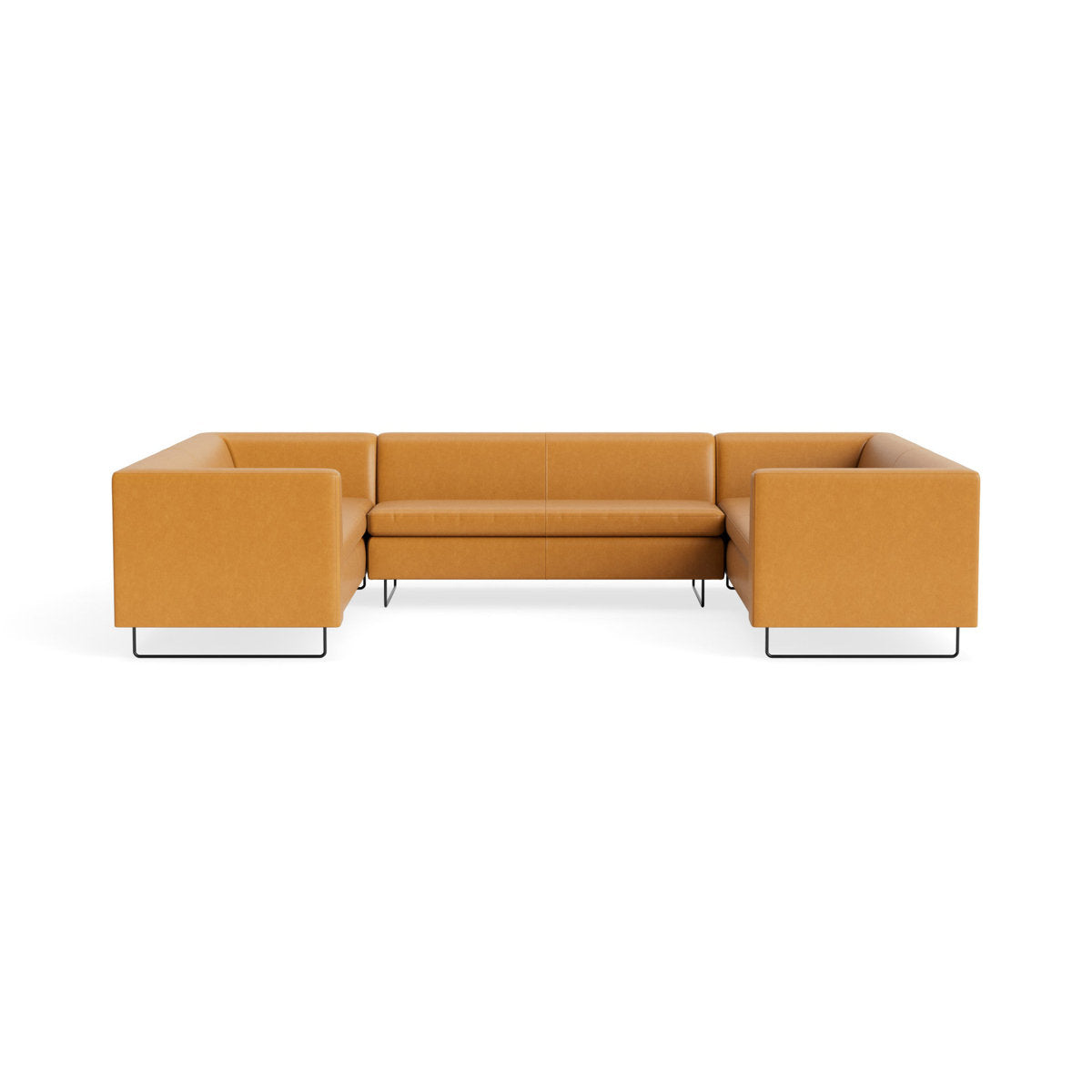 MTO - Bonnie & Clyde U-Shaped Sectional w/ Black Legs