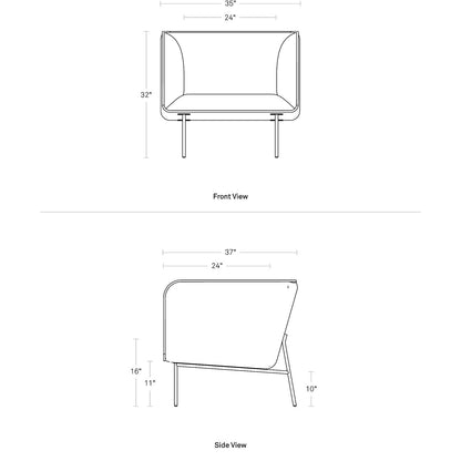 MTO - Dandy Lounge Chair Black Legs