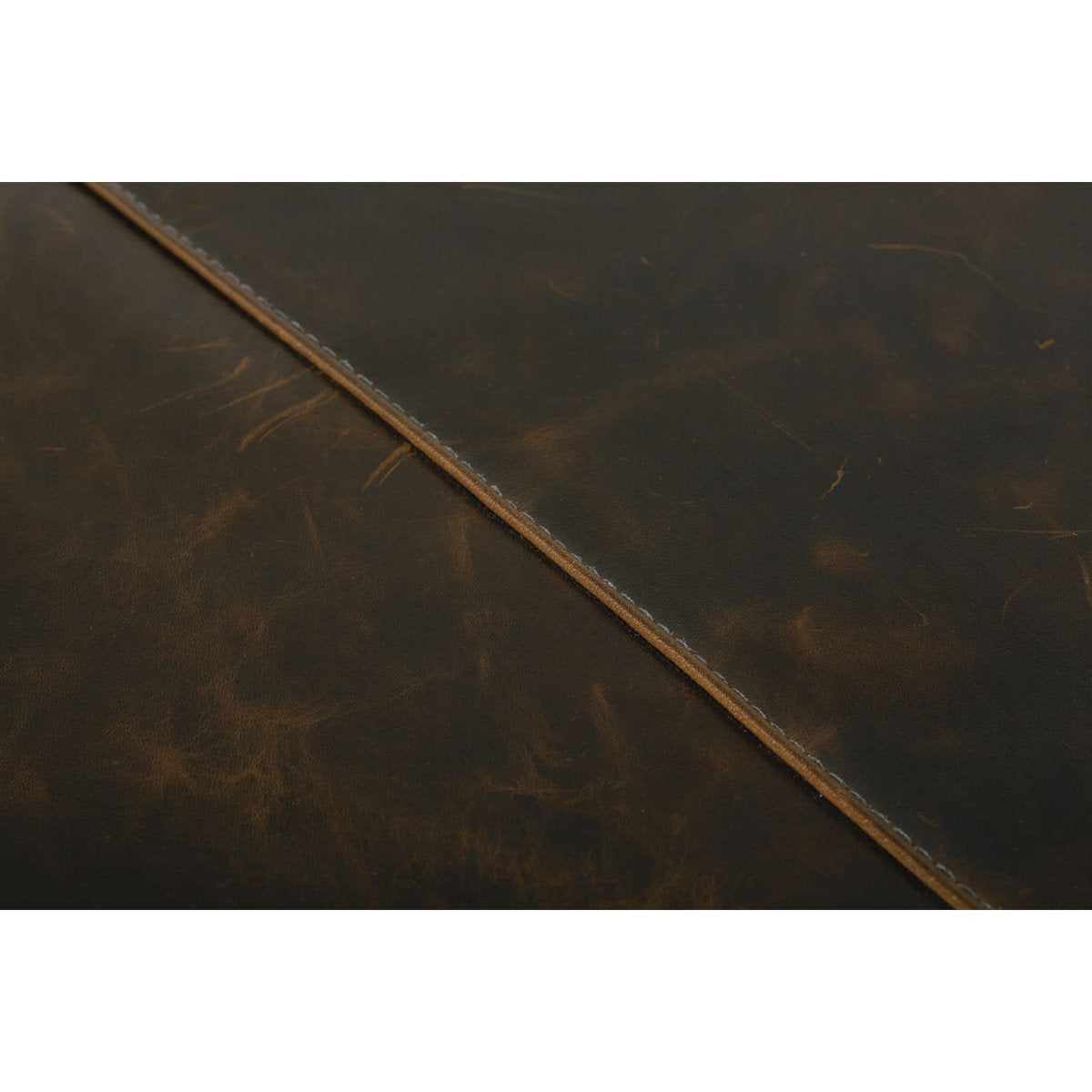 Macon Leather Ottoman