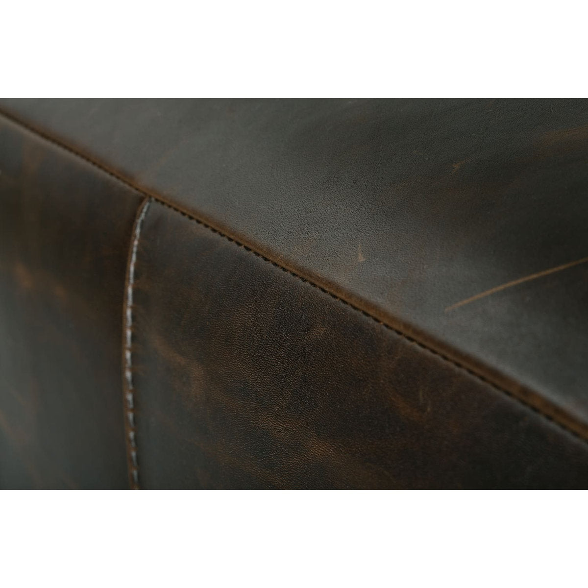 Macon Leather Ottoman