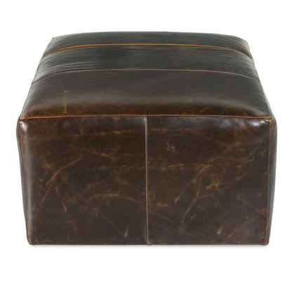 Macon Leather Ottoman