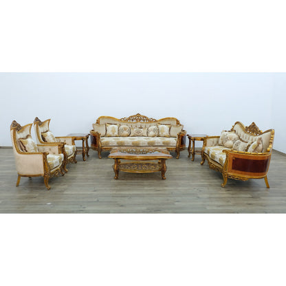 Maggiolini Tufted Wingback Chair Chair with Ottoman