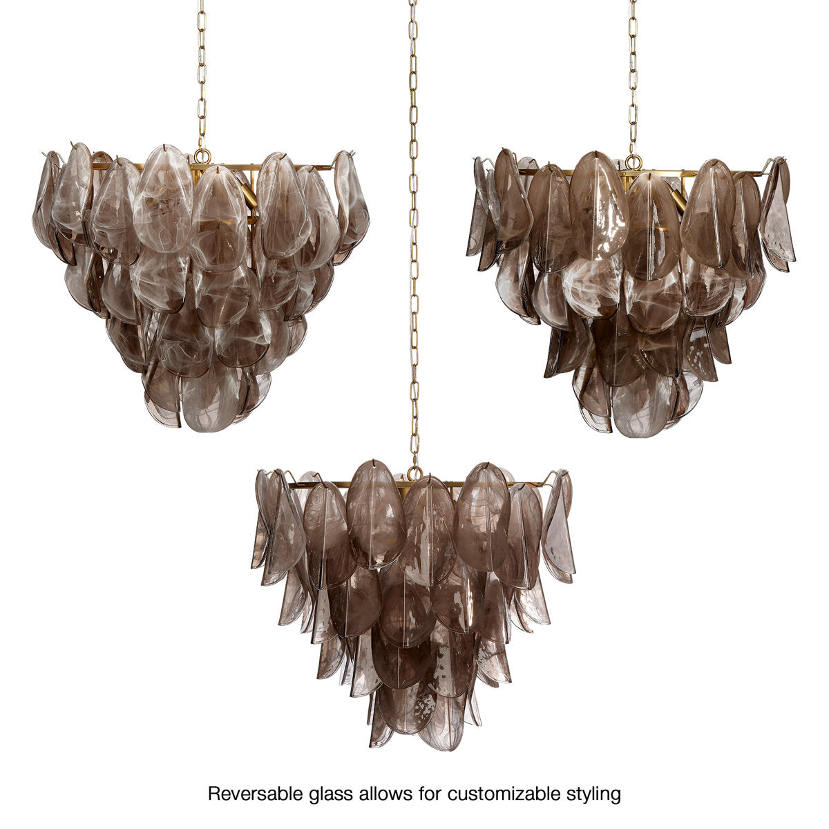 Magnolia 10-Light Quartz Glass Chandelier