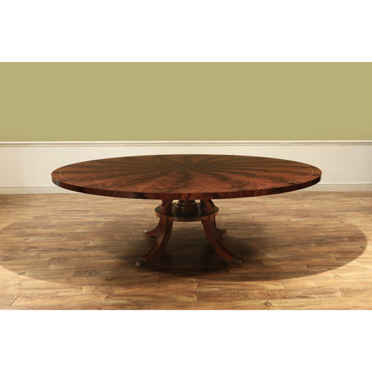 Mahogany Dining Table With Outswept Duncan Phyfe Pedestal