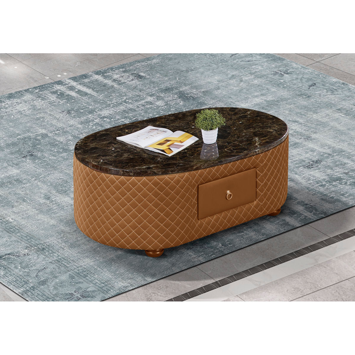 Makassar Marble Coffee Table