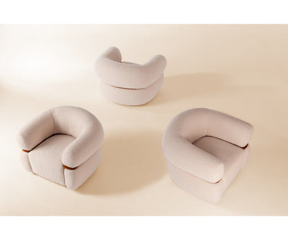 Malibu Barrel Chair Chair with Ottoman