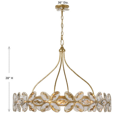 Marbella 14-Light Chandelier in Gold Shimmer by Breegan Jane