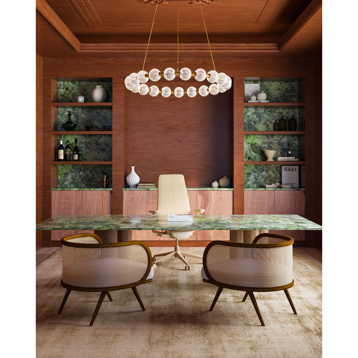 Marni Aluminum/Steel LED Chandelier