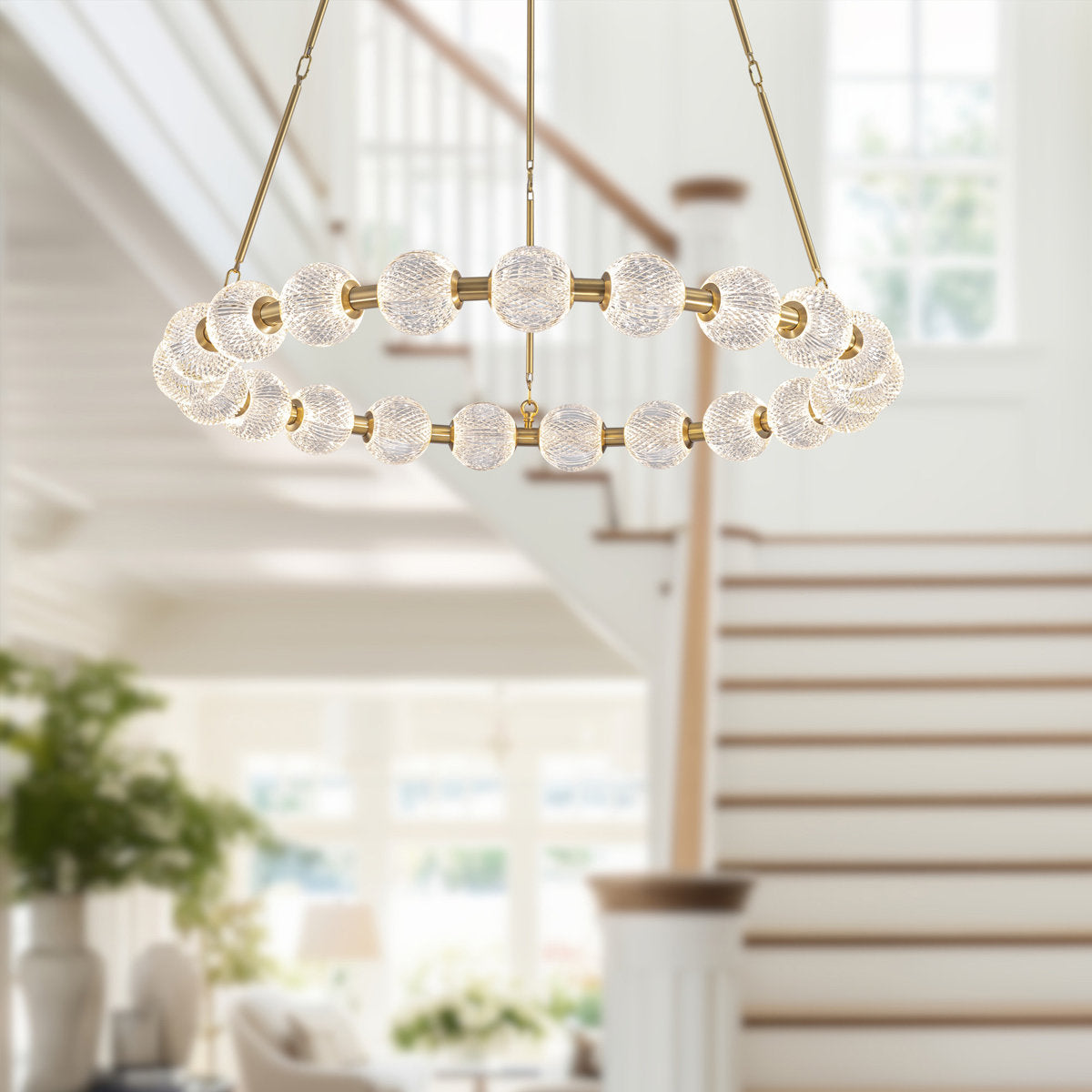 Marni Aluminum/Steel LED Chandelier