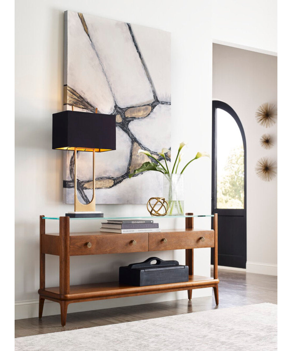Martine Glass-Top Cocktail Table