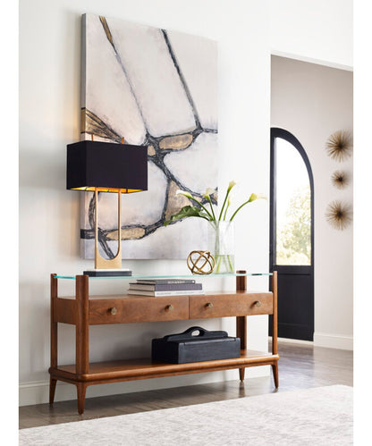 Martine Glass-Top Cocktail Table