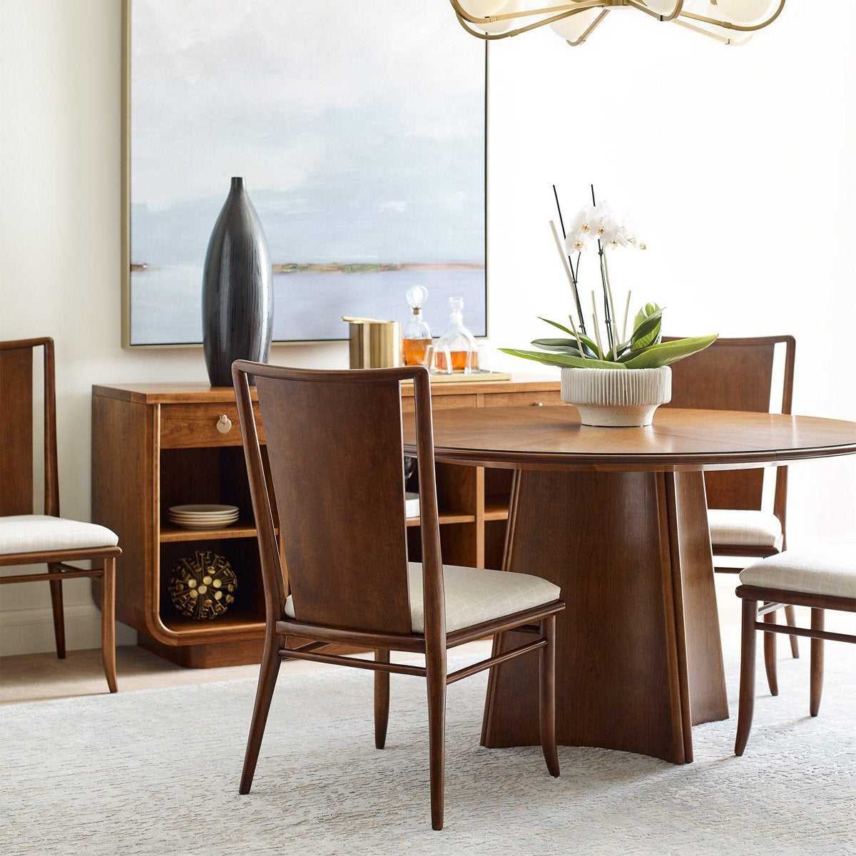 Martine Round Solid Wood Dining Table