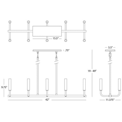 Mavisten Edition Carbonia 10 - Light Chandelier