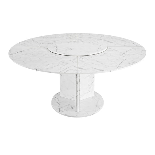 Maximo Round Marble Dining Table