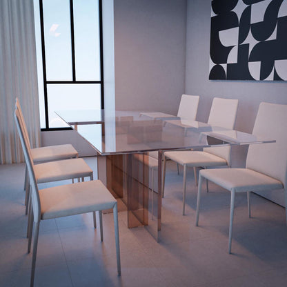 May Glass Dining Table