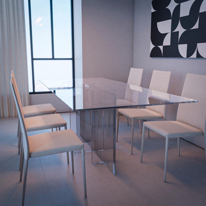 May Glass Dining Table