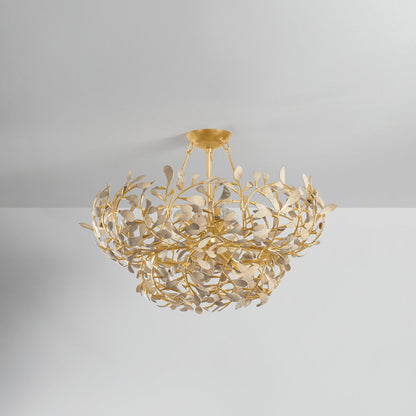 Maybrook Chandelier in Vintage Gold Leaf