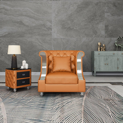 Mayfair Collection Club Chair Chair with Ottoman