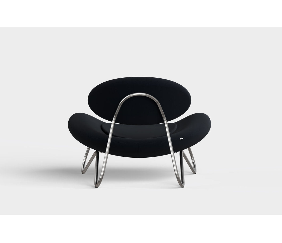 Meadow Lounge Chair, Black Painted Steel Frame
