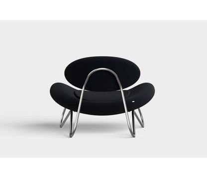 Meadow Lounge Chair, Black Painted Steel Frame