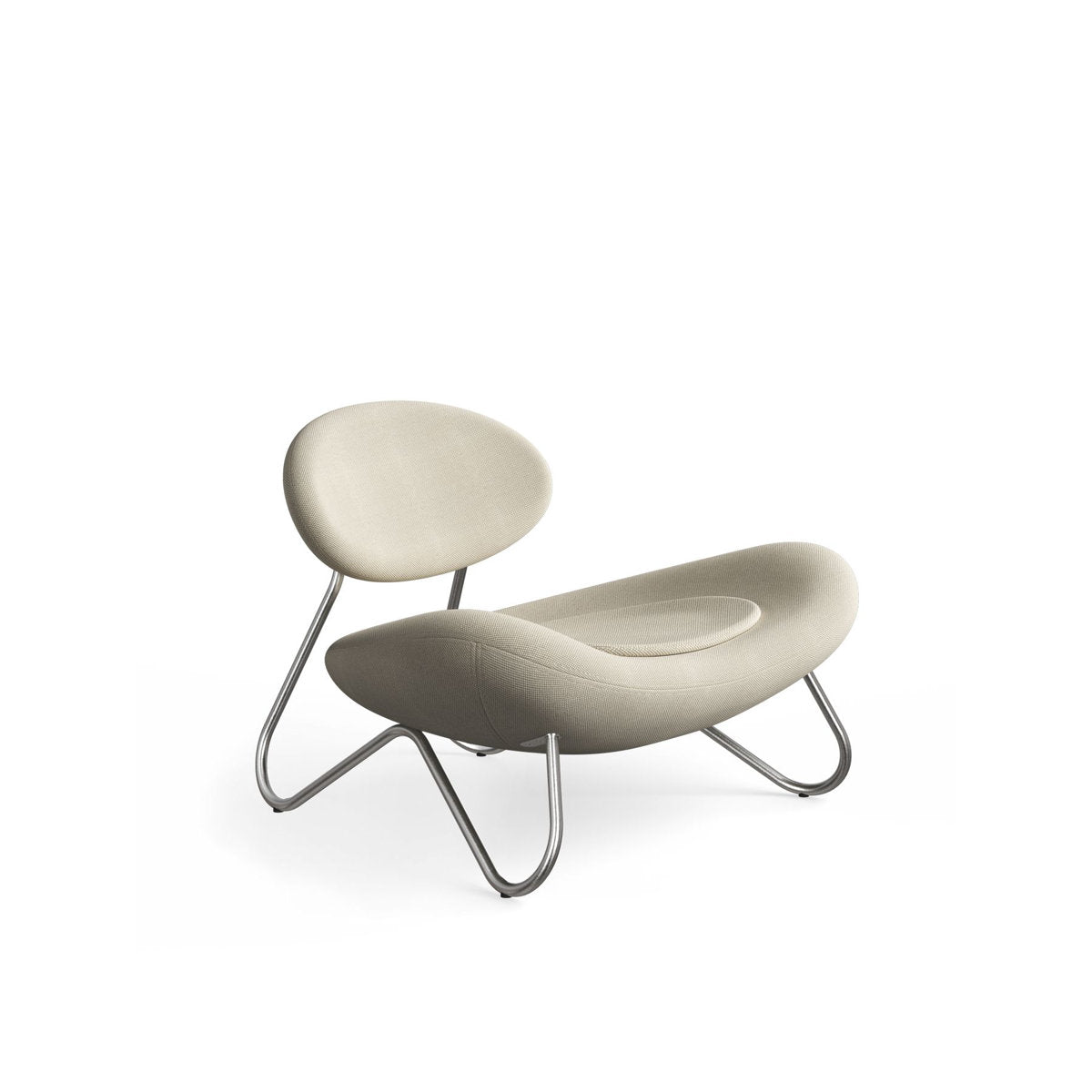 Meadow Lounge Chair, Black Painted Steel Frame