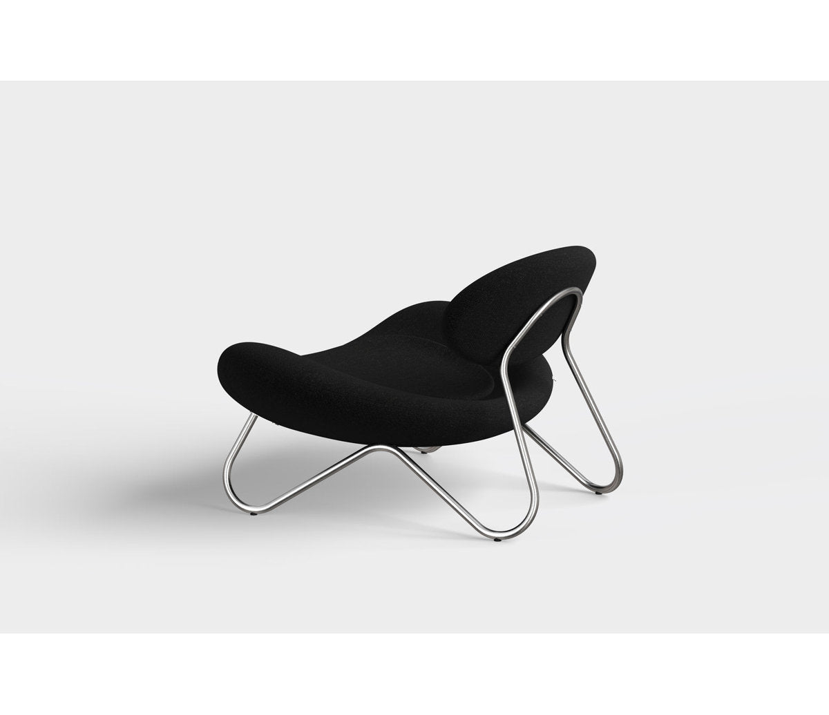 Meadow Lounge Chair, Black Painted Steel Frame