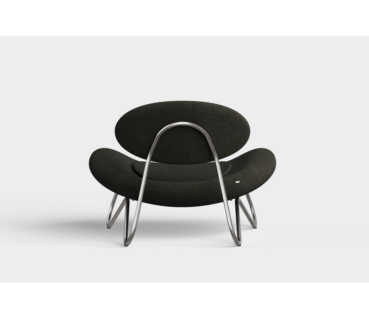 Meadow Lounge Chair, Black Painted Steel Frame
