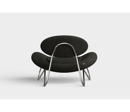 Meadow Lounge Chair, Black Painted Steel Frame