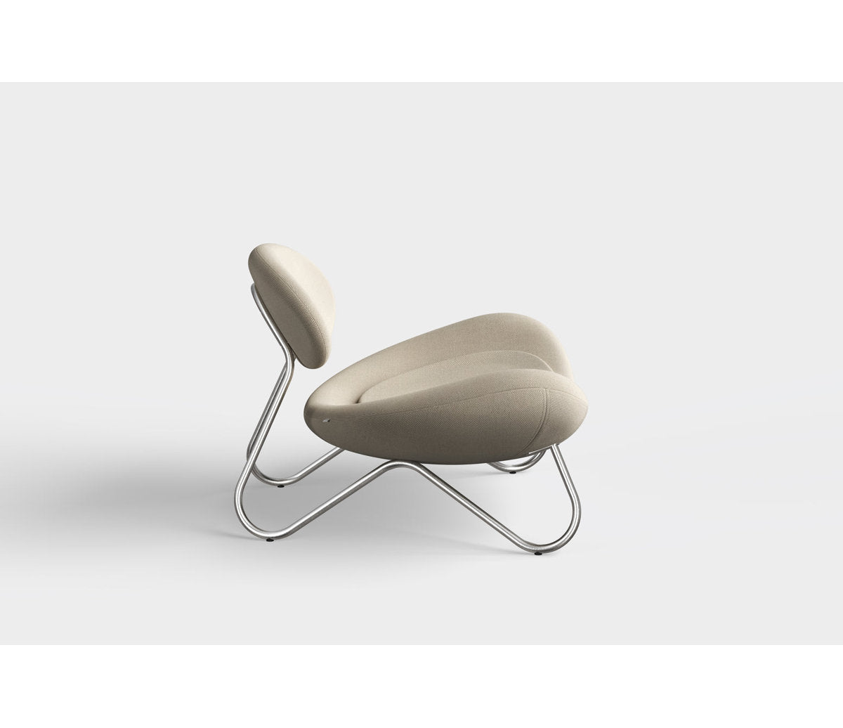 Meadow Lounge Chair, Black Painted Steel Frame