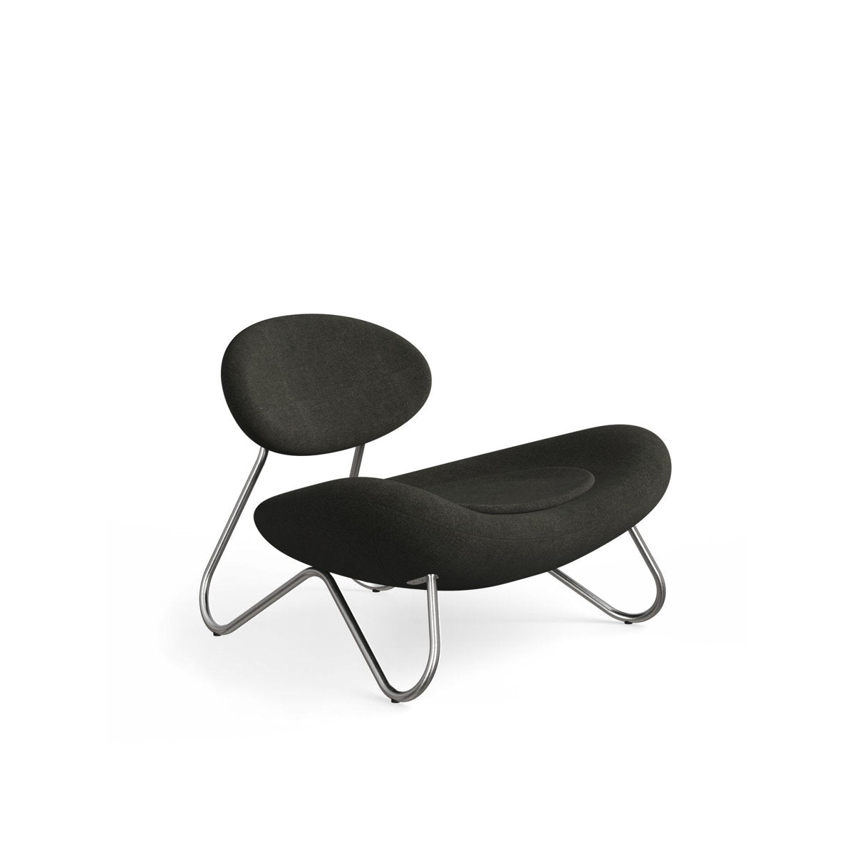 Meadow Lounge Chair, Black Painted Steel Frame