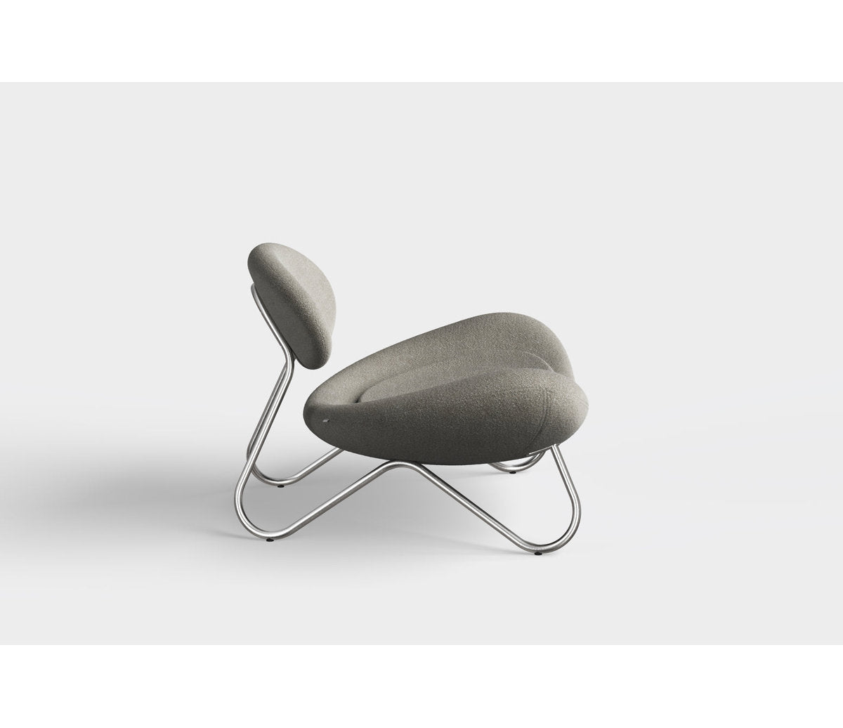 Meadow Lounge Chair, Black Painted Steel Frame