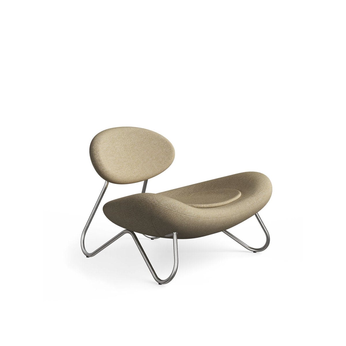 Meadow Lounge Chair, Black Painted Steel Frame