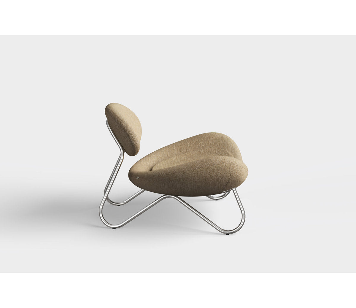 Meadow Lounge Chair, Black Painted Steel Frame