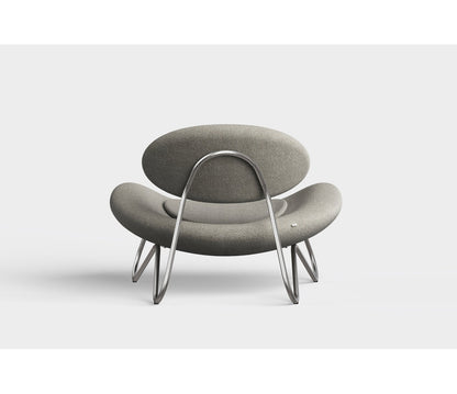 Meadow Lounge Chair, Black Painted Steel Frame