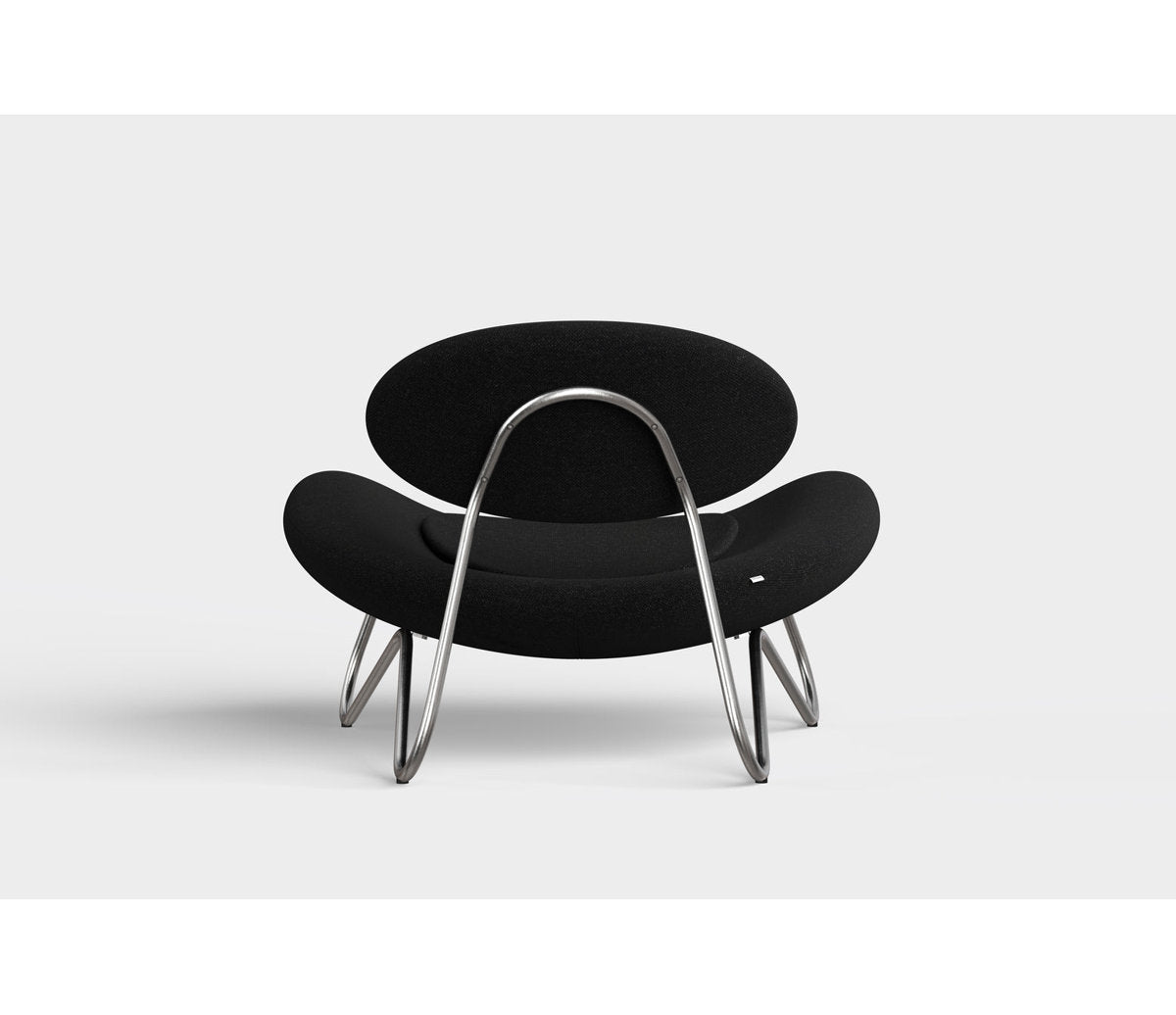 Meadow Lounge Chair, Black Painted Steel Frame